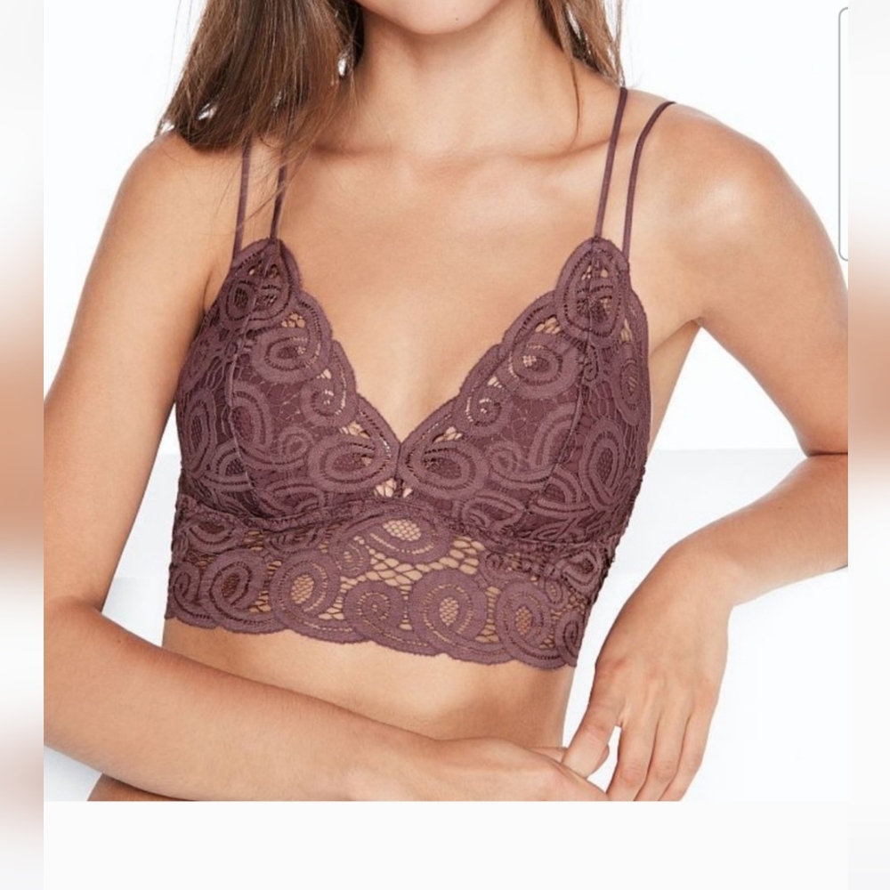 Victoria Secret Pink Series Crochet Lace Bralette/ Cami XS New With Tags